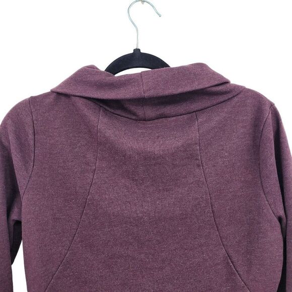 Converse Sweatshirt M Purple Oversized Cowl Neck Long Sleeve Streetwear Grunge - Picture 7 of 12